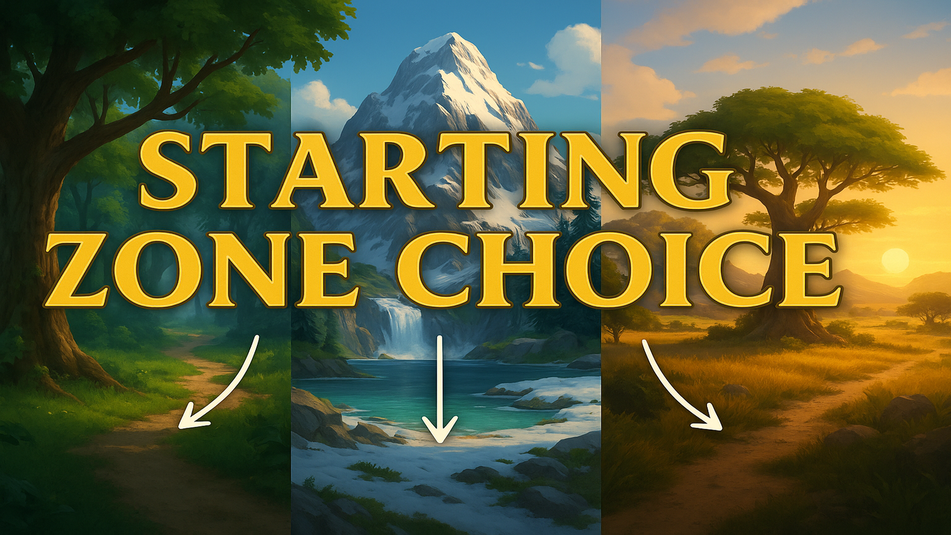 Starting Zone Choice Feature